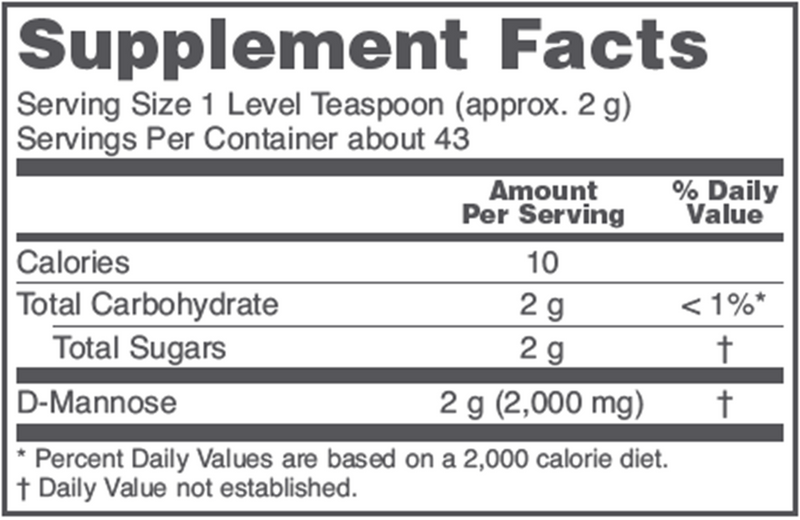 D-Mannose Powder (85 Grams)