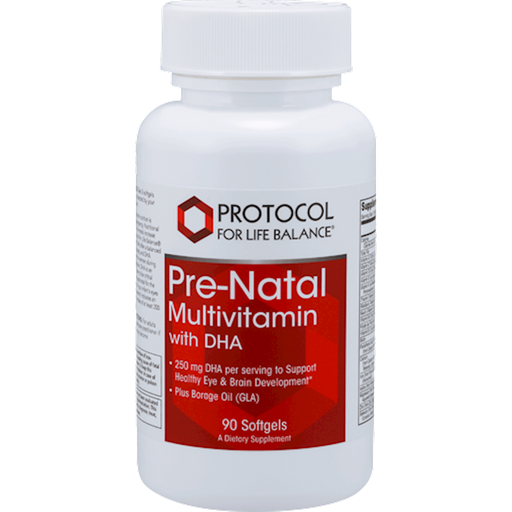 Pre-Natal Multi With DHA (90 Softgels)-Vitamins & Supplements-Protocol For Life Balance-Pine Street Clinic