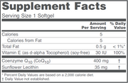Coq10 (400 mg) (60 Softgels)
