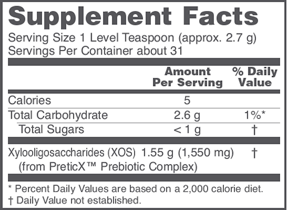 Prebiotic Powder XOS (3 Ounces)