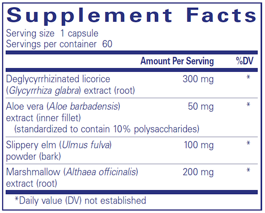 DGL Plus-Vitamins & Supplements-Pure Encapsulations-180 Capsules-Pine Street Clinic