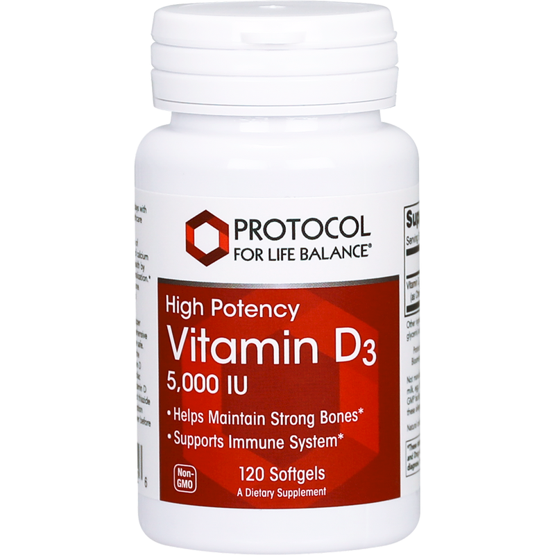 Vitamin D3 (5,000 IU) (120 Softgels)