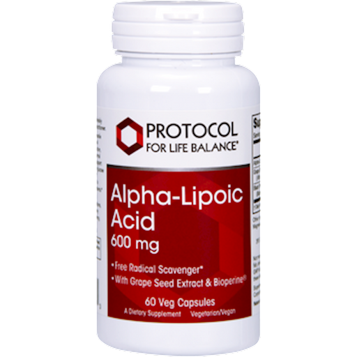 Alpha Lipoic Acid (600 mg) (60 Capsules)-Protocol For Life Balance-Pine Street Clinic