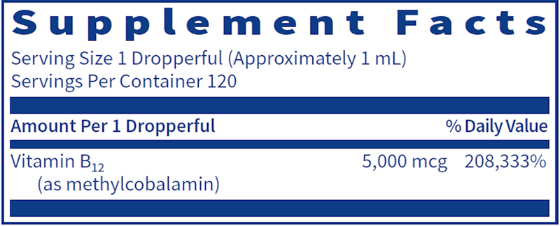 B12 Liquid (Methylcobalamin) (5mg) (120 ml)