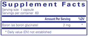 Boron (glycinate) (60 Capsules)