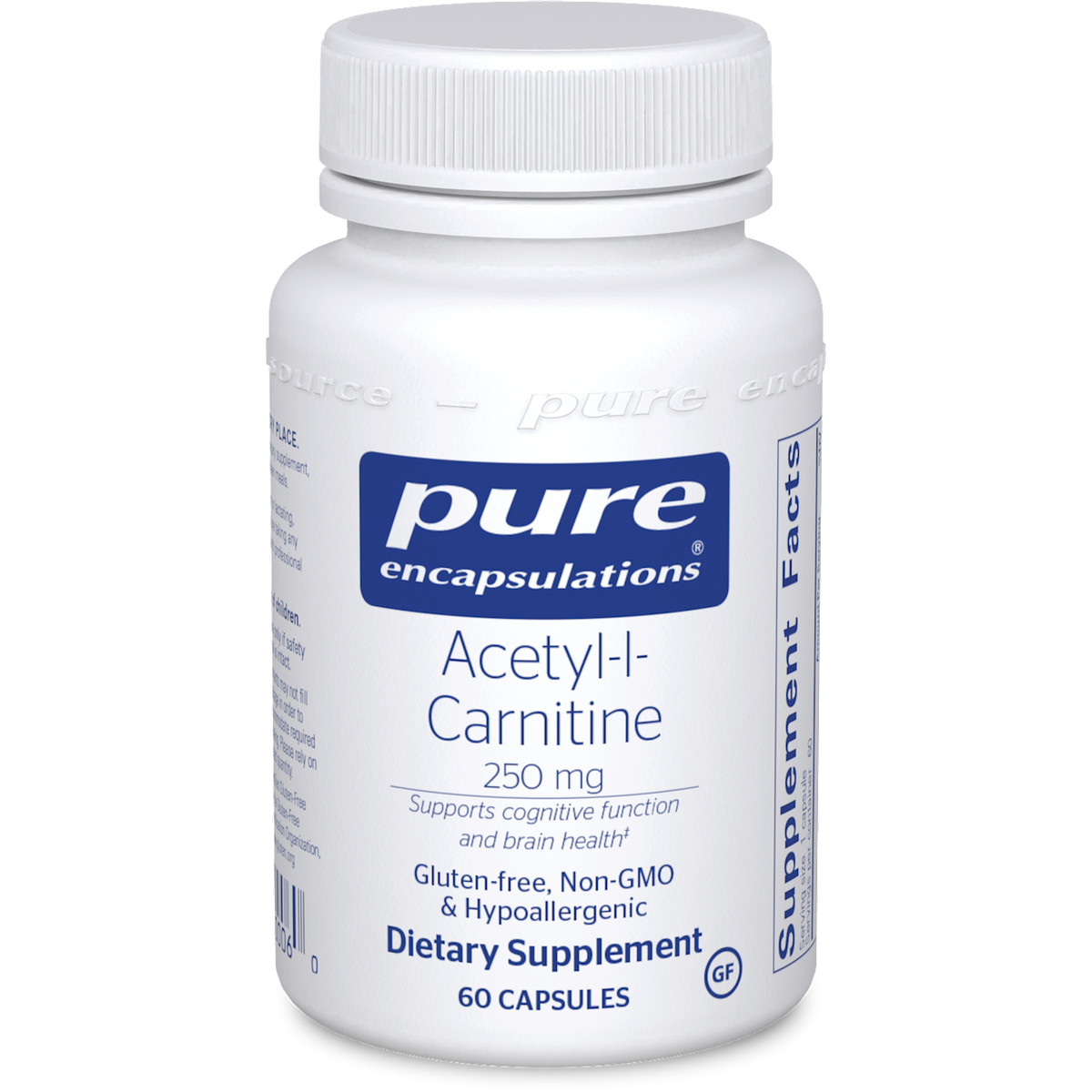 Pure Encapsulations - Acetyl-l-Carnitine (250 mg) - 60 Capsules Pine Street Clinic Pure Encapsulations - Acetyl-l-Carnitine (250 mg) - 60 Capsules Pine Street Clinic
