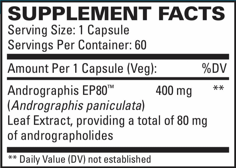 Andrographis EP80 (Extra Strength) (60 Capsules)