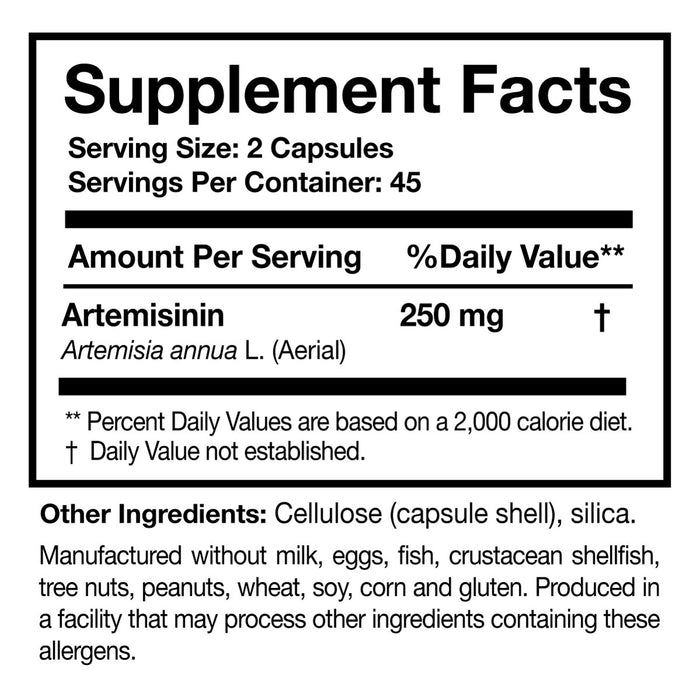 Artemisinin Solo (90 Capsules)-Vitamins & Supplements-Researched Nutritionals-Pine Street Clinic