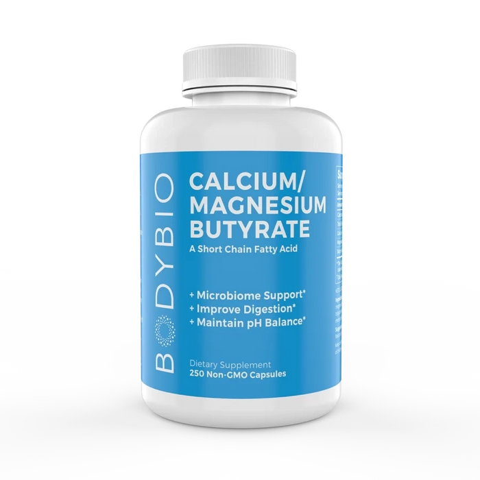Calcium/Magnesium Butyrate-Vitamins & Supplements-BodyBio-250 Capsules-Pine Street Clinic