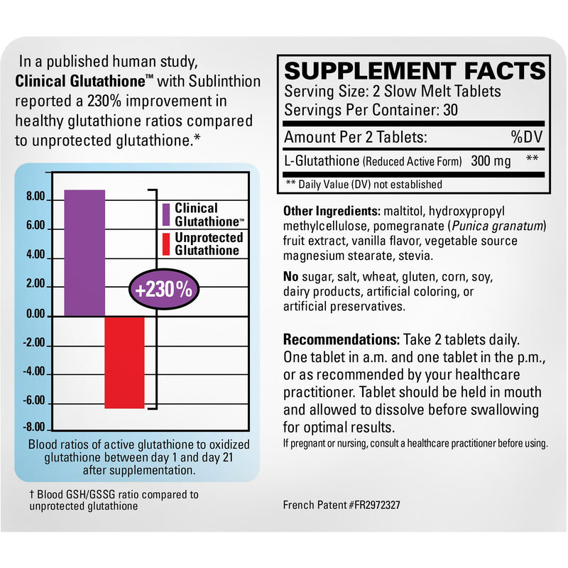 Clinical Glutathione (60 Tablets)