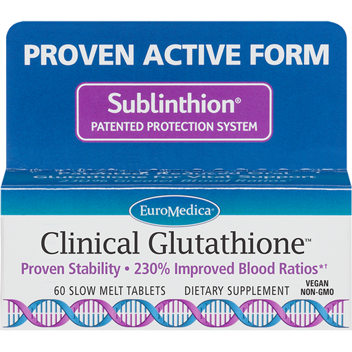 Clinical Glutathione (60 Tablets)-Vitamins & Supplements-EuroMedica-Pine Street Clinic