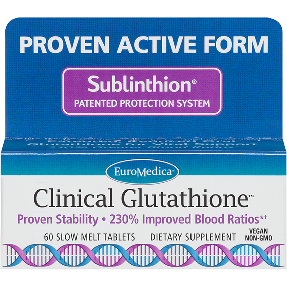 Clinical Glutathione (60 Tablets)-Vitamins & Supplements-EuroMedica-Pine Street Clinic