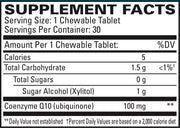 CoQ10 Chewable (100 mg) (30 Chew Tablets)