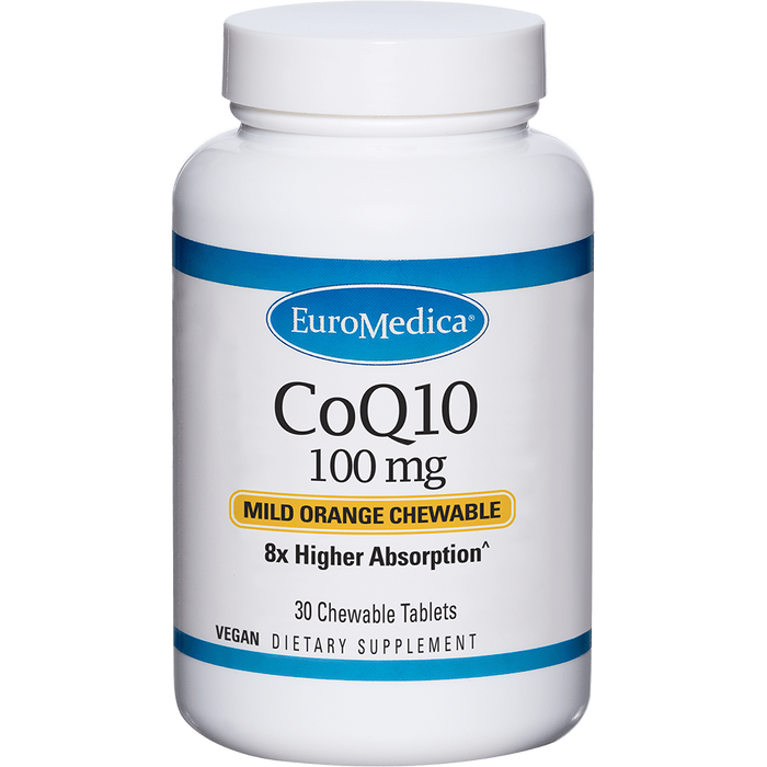 CoQ10 Chewable (100 mg) (30 Chew Tablets)-Vitamins & Supplements-EuroMedica-Pine Street Clinic