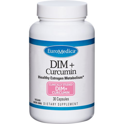 DIM + Curcumin (30 Capsules)-Vitamins & Supplements-EuroMedica-Pine Street Clinic