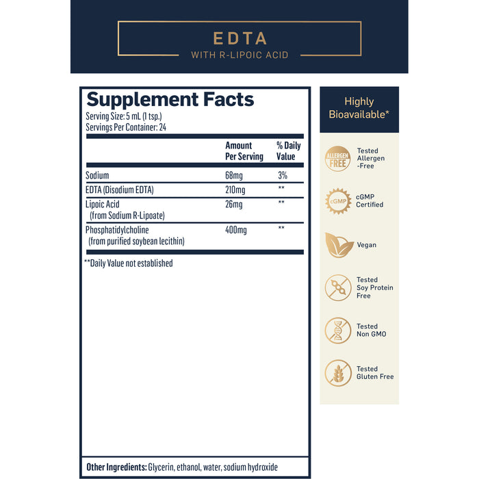 EDTA R Lipoic Acid Liposomal (120 ml) (4 ounces)-Vitamins & Supplements-Quicksilver Scientific-Pine Street Clinic