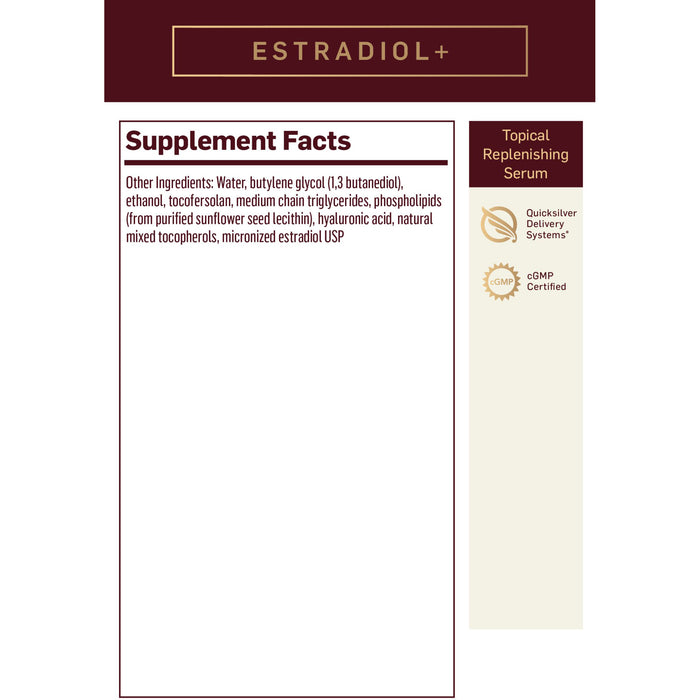 Estradiol+ Topical Replen Serum (30 ml)-Quicksilver Scientific-Pine Street Clinic