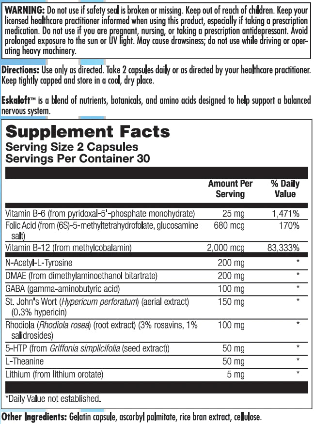 Eskaloft (60 Capsules)