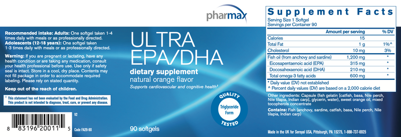 Ultra EPA/DHA (90 Softgels)