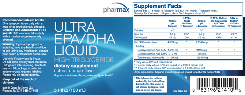 Ultra EPA/DHA Liquid (150 ml)