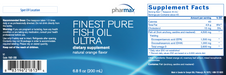 Finest Pure Fish Oil Ultra (200 ml)-Pharmax-Pine Street Clinic