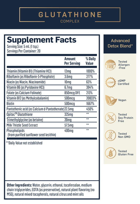 Glutathione Complex (100 ml)-Vitamins & Supplements-Quicksilver Scientific-Pine Street Clinic