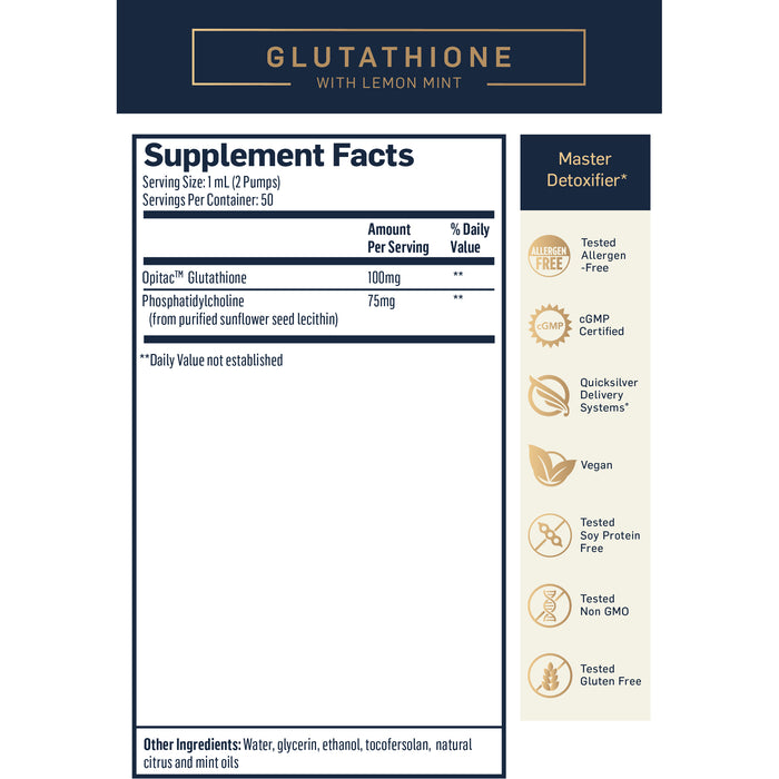 Liposomal Glutathione (1.7 oz)-Vitamins & Supplements-Quicksilver Scientific-Pine Street Clinic