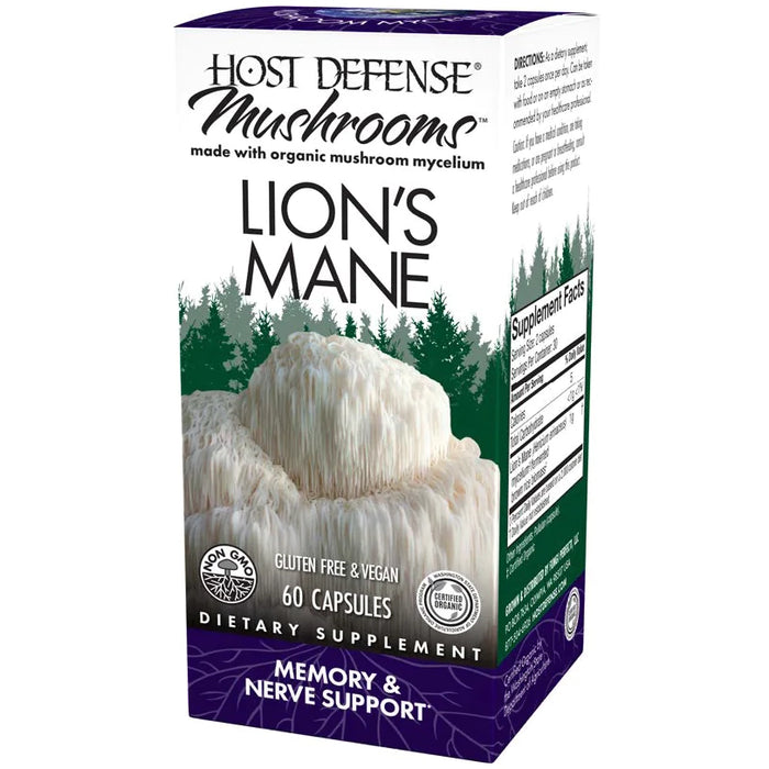 Lion's Mane-Vitamins & Supplements-Host Defense-60 Capsules-Pine Street Clinic