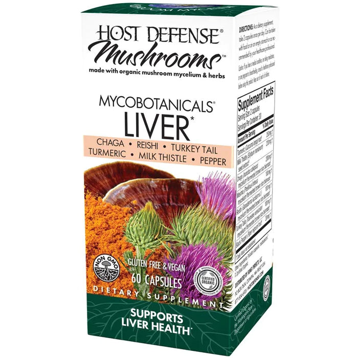 MycoBotanicals Liver (60 Capsules)-Vitamins & Supplements-Host Defense-Pine Street Clinic
