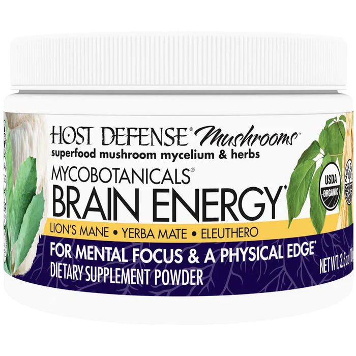 MycoBotanicals Brain Energy (100 Grams Powder)-Vitamins & Supplements-Host Defense-Pine Street Clinic