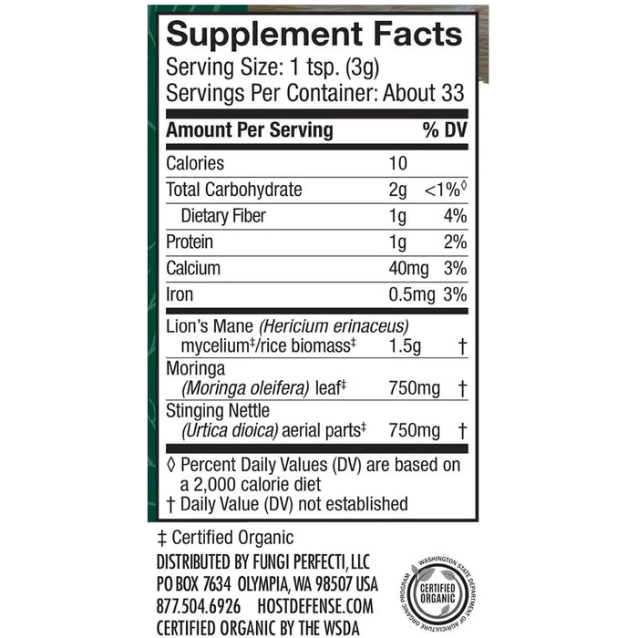 Greens Powder (100 Grams)-Vitamins & Supplements-Host Defense-Pine Street Clinic