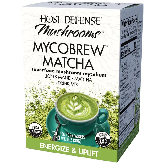 MycoBrew Matcha (10 Packets)-Vitamins & Supplements-Host Defense-Pine Street Clinic