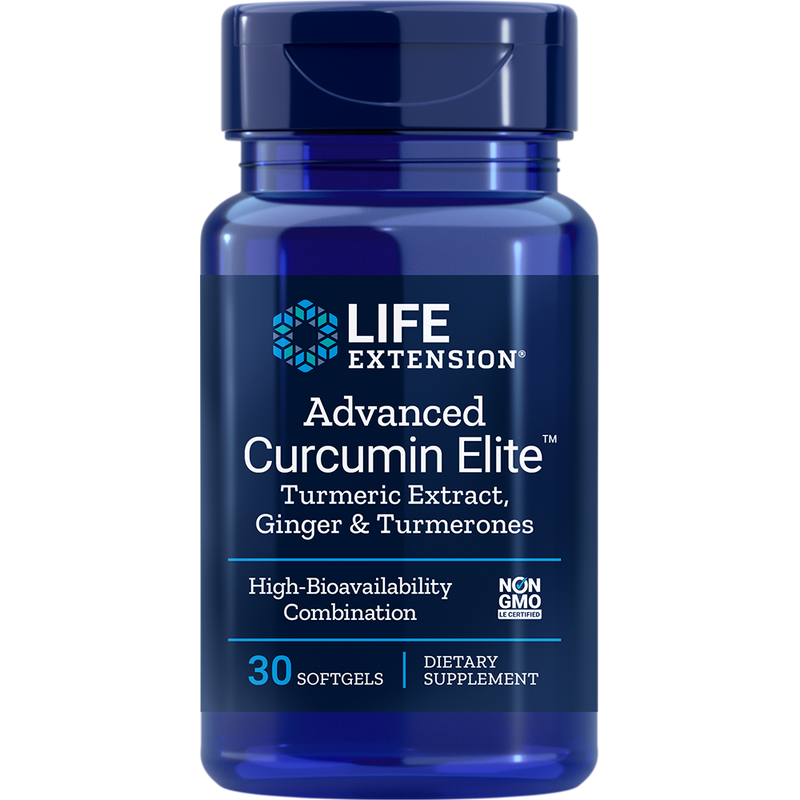 Advanced Curcumin Elite with Ginger & Turmerones (30 Softgels)