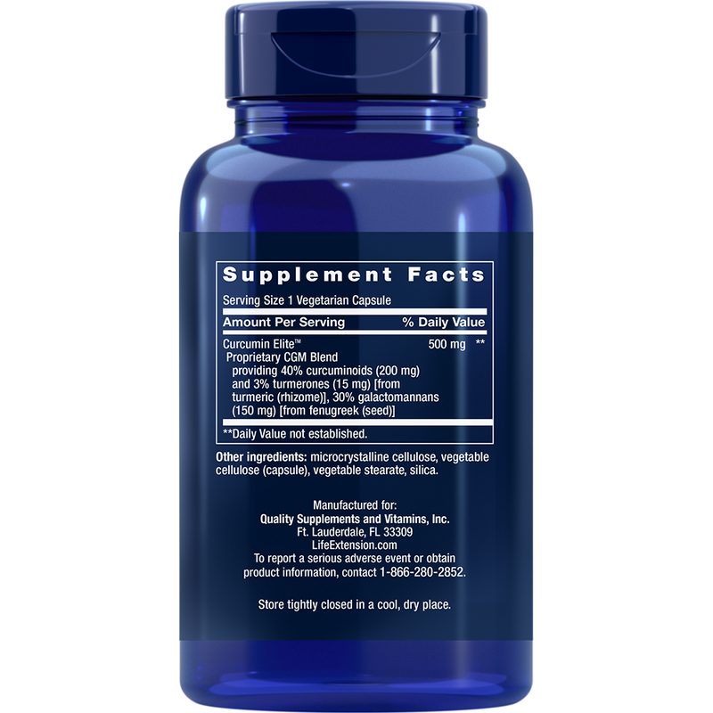 Curcumin Elite Turmeric Extract (500 mg) (60 Capsules)