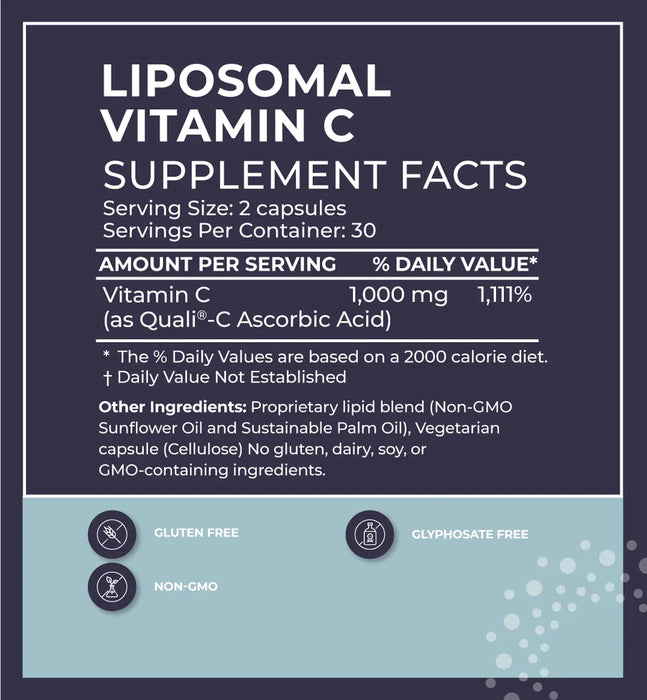 Liposomal Vitamin C (60 Capsules)-Vitamins & Supplements-BodyBio-Pine Street Clinic