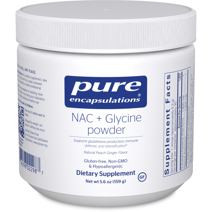 NAC + Glycine Powder (159 Grams)-Vitamins & Supplements-Pure Encapsulations-Pine Street Clinic