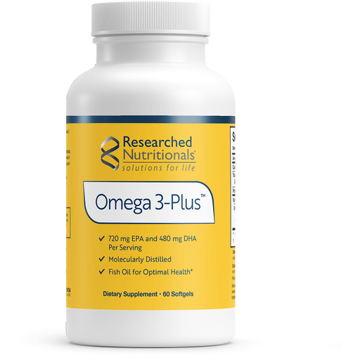 Omega-3 Plus (60 Softgels)-Vitamins & Supplements-Researched Nutritionals-Pine Street Clinic