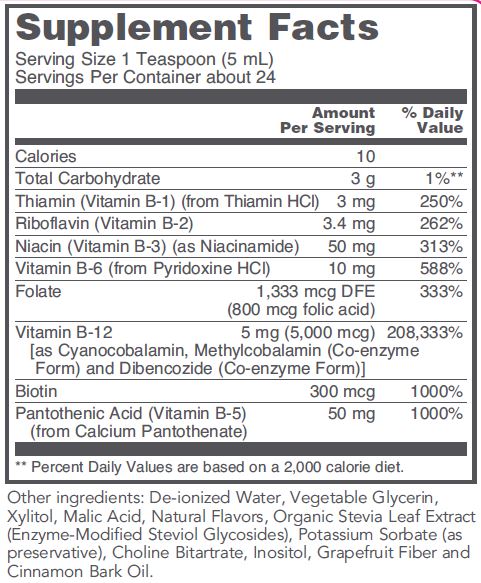 Liquid B-12 (4 Ounces)-Vitamins & Supplements-Protocol For Life Balance-Pine Street Clinic