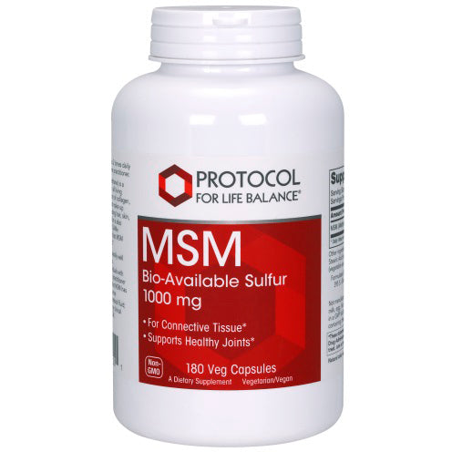 MSM (180 Capsules)-Vitamins & Supplements-Protocol For Life Balance-Pine Street Clinic