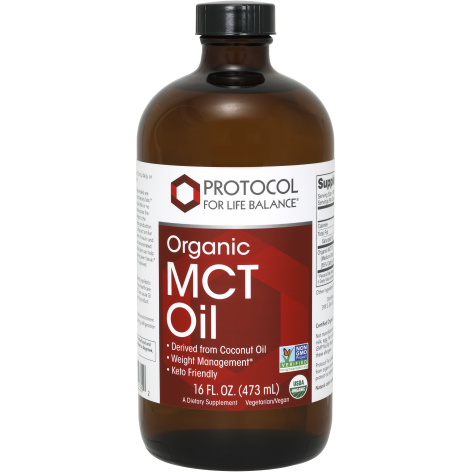 Organic Coconut MCT Oil (16 Ounces)-Vitamins & Supplements-Protocol For Life Balance-Pine Street Clinic