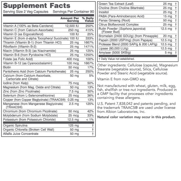 Ortho Multi Greens (180 Capsules)