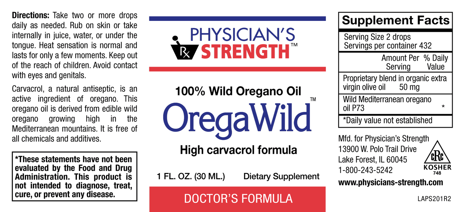 OregaWild-Vitamins & Supplements-Physician's Strength-.45 Ounces (13.5 mL)-Pine Street Clinic