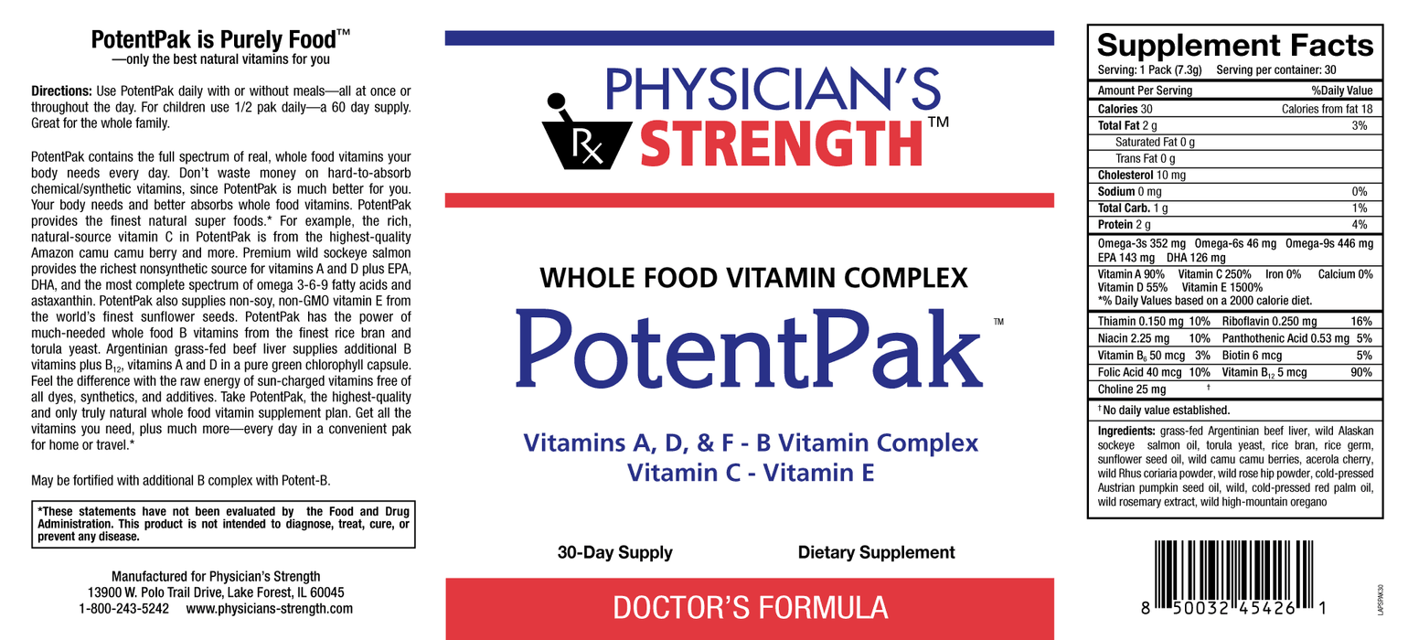 PotentPak-Vitamins & Supplements-Physician's Strength-14 Day Supply-Pine Street Clinic