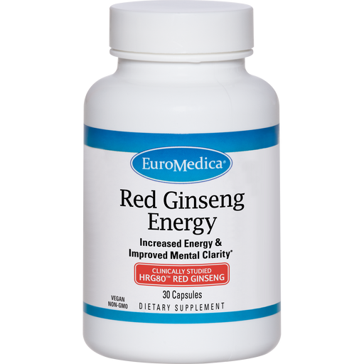 Red Ginseng Energy (30 Capsules)-Vitamins & Supplements-EuroMedica-Pine Street Clinic