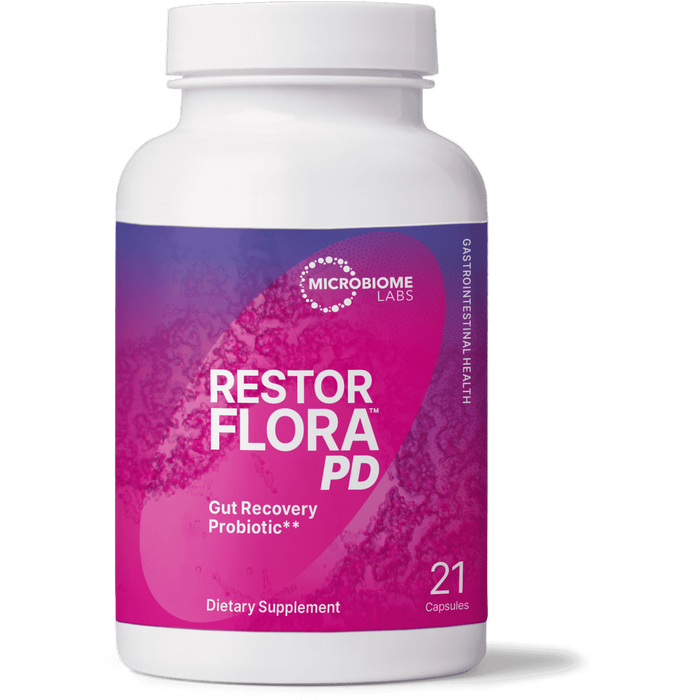 RestorFloraPD (21 Capsules)-Vitamins & Supplements-Microbiome Labs-Pine Street Clinic