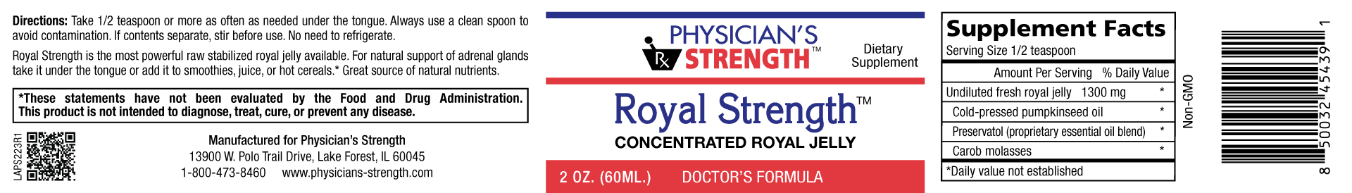 Royal Strength (60 ml)-Vitamins & Supplements-Physician's Strength-Pine Street Clinic