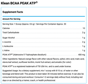Klean BCAA + PEAK ATP (258 Grams)