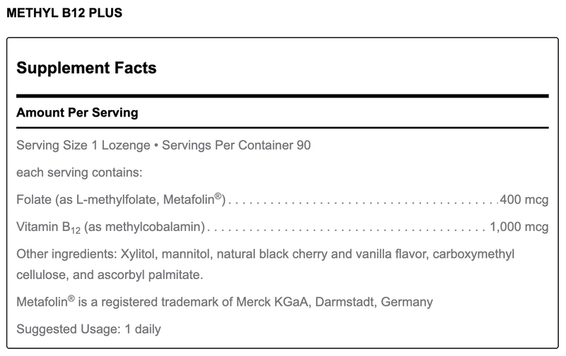 Methyl B12 Plus (90 Lozenges)
