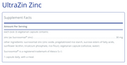 UltraZin Zinc (90 Capsules)