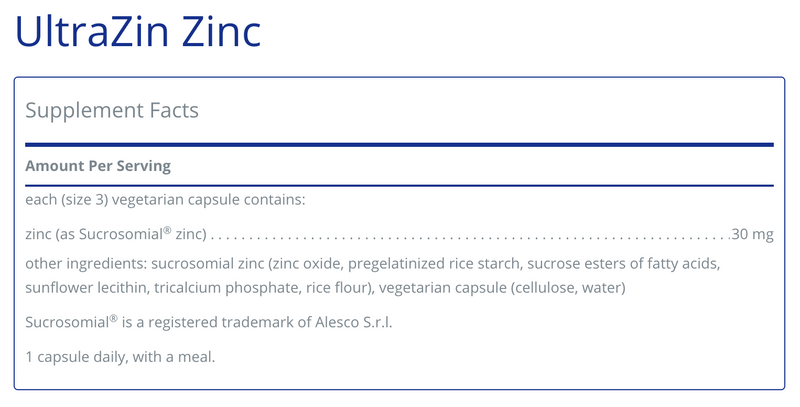 UltraZin Zinc (90 Capsules)